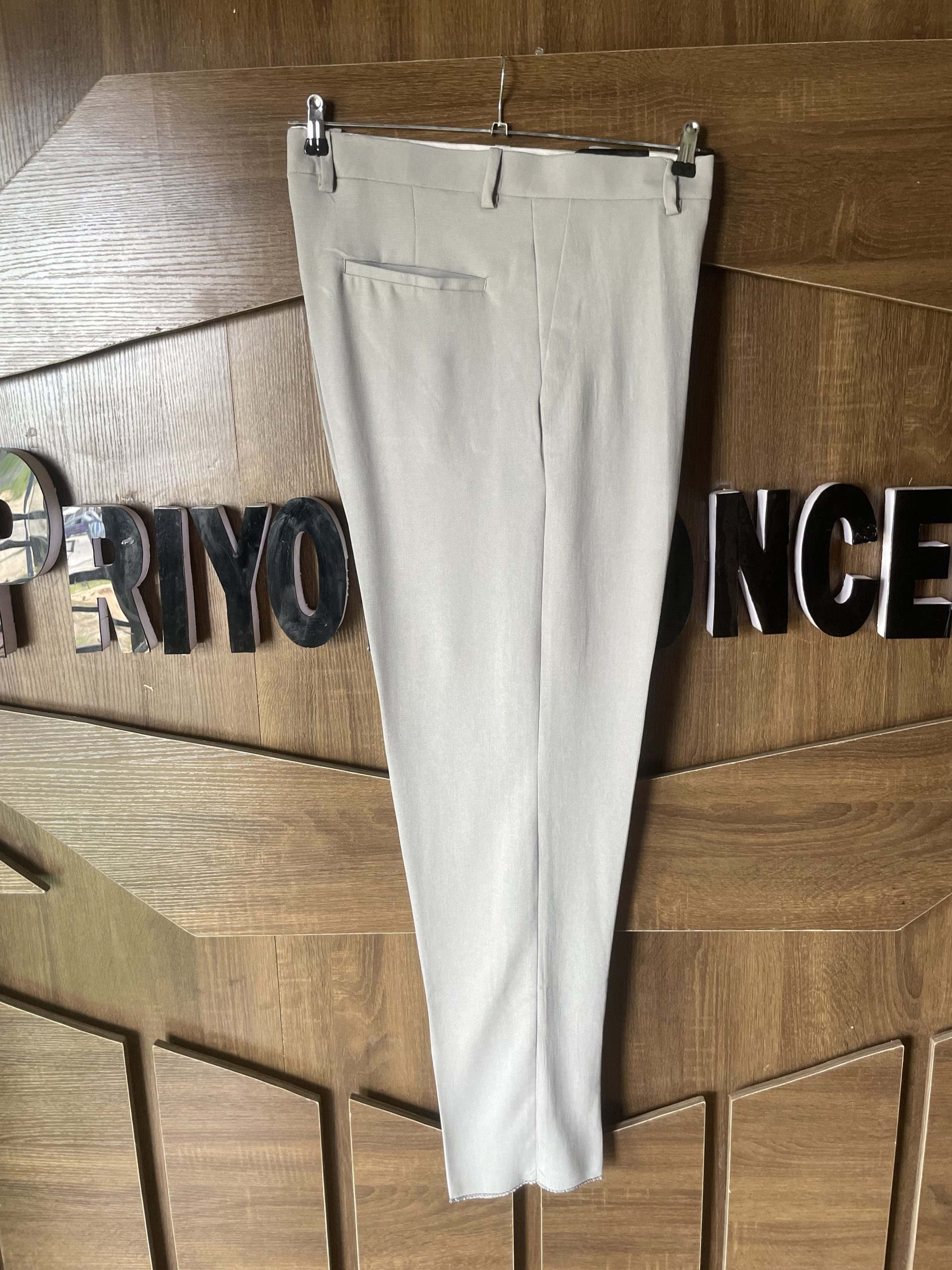 Cool Grey Pressed Trousers