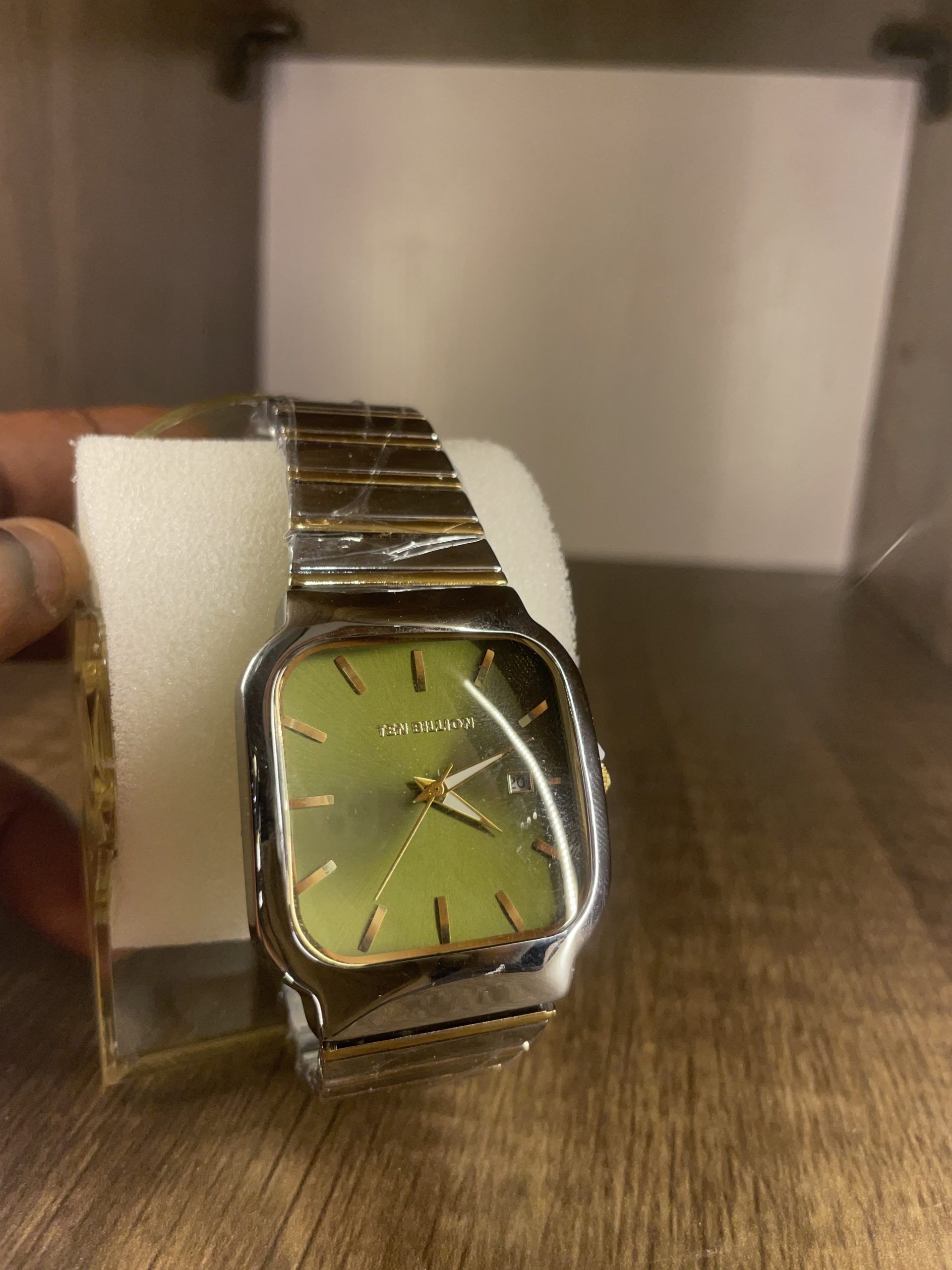 Ten Billion Retro Green Dial Watch